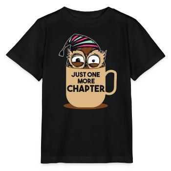 Drôle de livre Cadeau amoureux | Encore un chapitre - T-shirt bio MINI CREATOR Stanley/Stella Enfant - noir - Devant - Mikhail (115cm)