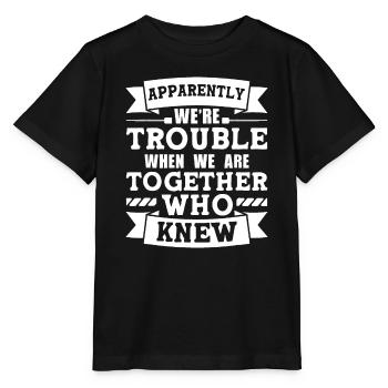 Apparemment, nous avons du mal à faire correspondre drôle à la fratrie - T-shirt bio MINI CREATOR Stanley/Stella Enfant - noir - Devant - Mikhail (115cm)