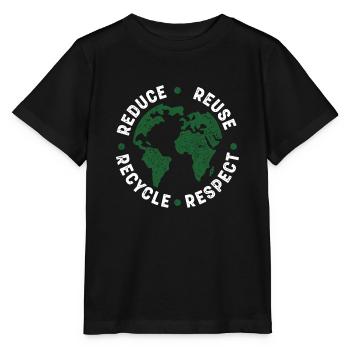 Tag der Erde, Tag der Lehrerumweltaktivistsenviron - Stanley/Stella Kinder T-Shirt MINI CREATOR  - Schwarz - Vorne - Mikhail (115cm)