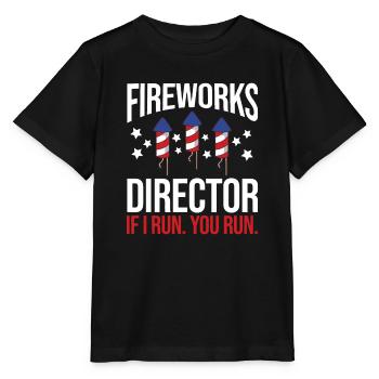 Vierter Juli 4. Juli Feuerwerk Boom Feuerwerk D - Stanley/Stella Kinder T-Shirt MINI CREATOR  - Schwarz - Vorne - Mikhail (115cm)