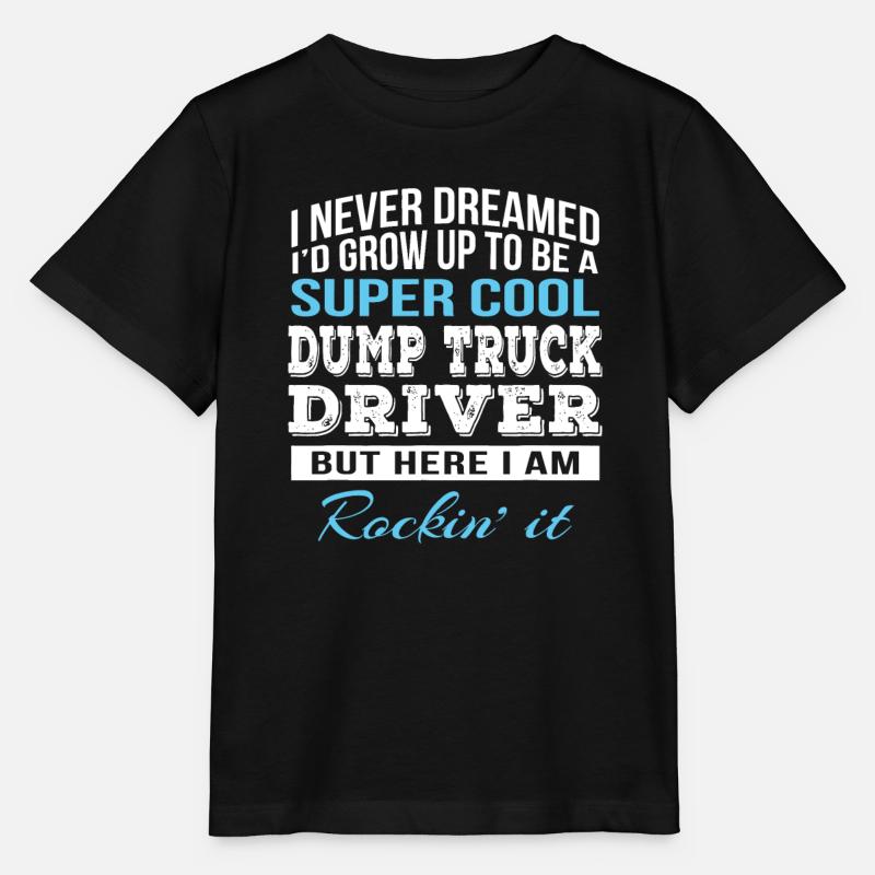 Lustiger Muldenkipper-Fahrer - Stanley/Stella Kinder T-Shirt MINI CREATOR - Schwarz