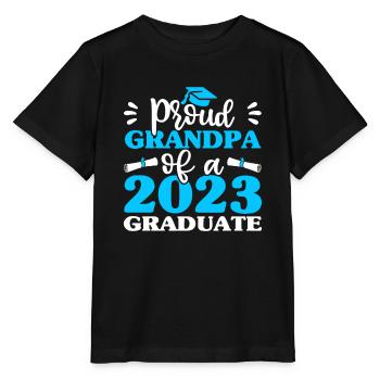 Männer Familienabschluss, stolzer Opa von 2023 - Stanley/Stella Kinder T-Shirt MINI CREATOR  - Schwarz - Vorne - Mikhail (115cm)