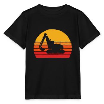 Pelle rétro et construction vintage Sunset - T-shirt bio MINI CREATOR Stanley/Stella Enfant - noir - Devant - Mikhail (115cm)