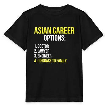 Asian Career Options Student - Stanley/Stella MINI CREATOR Kids’ T-Shirt - black - Front - Mikhail (115cm)