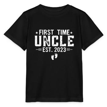 Première fois Oncle Nouveau Oncle Est 2023 - T-shirt bio MINI CREATOR Stanley/Stella Enfant - noir - Devant - Mikhail (115cm)