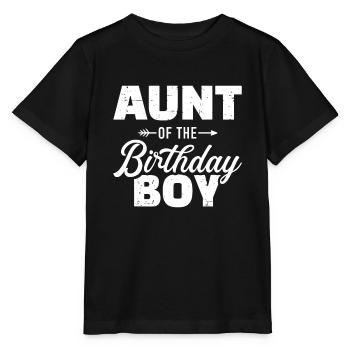Tante des Geburtstagskindes Sohn passende Familie - Stanley/Stella Kinder T-Shirt MINI CREATOR  - Schwarz - Vorne - Mikhail (115cm)