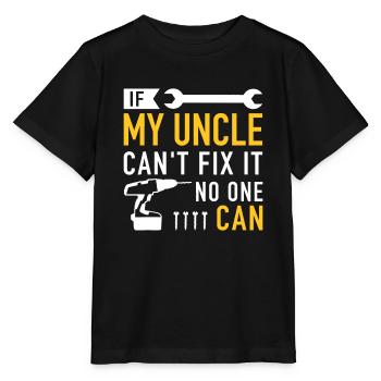 Si mon oncle ne peut pas réparer ist personne ne peut le faire - T-shirt bio MINI CREATOR Stanley/Stella Enfant - noir - Devant - Mikhail (115cm)
