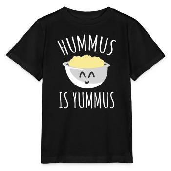 Hummus ist lecker - vegan - Stanley/Stella Kinder T-Shirt MINI CREATOR  - Schwarz - Vorne - Mikhail (115cm)