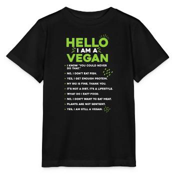Be Kind To Every Kind Women Girls Vegetarian - Stanley/Stella MINI CREATOR Kids’ T-Shirt - black - Front - Mikhail (115cm)