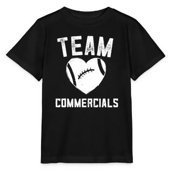 Je suis juste ici pour les publicités Football féminin - T-shirt bio MINI CREATOR Stanley/Stella Enfant - noir - Devant - Mikhail (115cm)