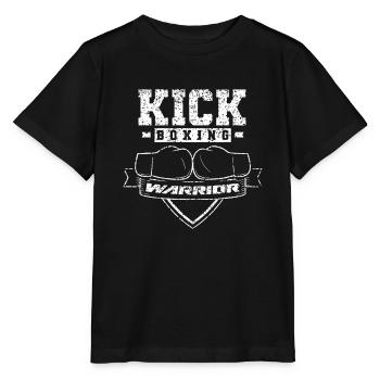 Kickboxen Krieger Kickbox Kickboxer Kickboxen - Stanley/Stella Kinder T-Shirt MINI CREATOR  - Schwarz - Vorne - Mikhail (115cm)