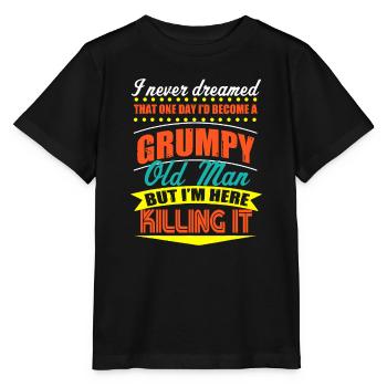 Vieil homme grincheux - T-shirt bio MINI CREATOR Stanley/Stella Enfant - noir - Devant - Mikhail (115cm)