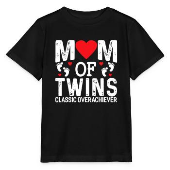 Lustige Mutter Von Zwillingen Klassischer Überflieger Zwillinge Mama - Stanley/Stella Kinder T-Shirt MINI CREATOR  - Schwarz - Vorne - Mikhail (115cm)