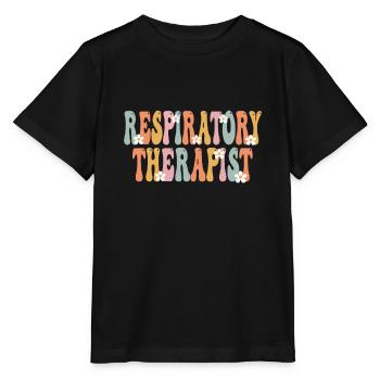 Woche des Atemtherapeuten Groovy Appreciation Day - Stanley/Stella Kinder T-Shirt MINI CREATOR  - Schwarz - Vorne - Mikhail (115cm)