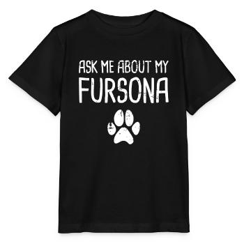 Fursona - Lustiges pelziges Fandom - Stanley/Stella Kinder T-Shirt MINI CREATOR  - Schwarz - Vorne - Mikhail (115cm)