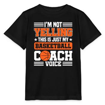 Ich schreie nicht, das ist nur mein Basketballtrainer - Stanley/Stella Kinder T-Shirt MINI CREATOR  - Schwarz - Vorne - Mikhail (115cm)