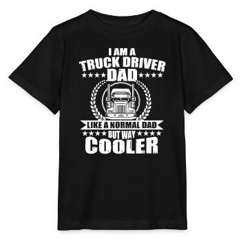 Cadeau de chauffeur de camion pour papa Semi Big Rig Trucking - T-shirt bio MINI CREATOR Stanley/Stella Enfant - noir - Devant - Mikhail (115cm)