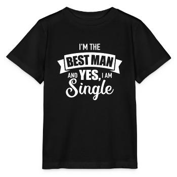 Best man single bachelor party - Stanley/Stella MINI CREATOR Kids’ T-Shirt - black - Front - Mikhail (115cm)