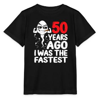 50th Birthday Gag dress 50 Years Ago - Stanley/Stella MINI CREATOR Kids’ T-Shirt - black - Front - Mikhail (115cm)