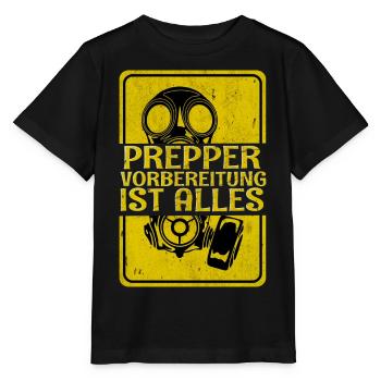 Prepper - Stanley/Stella Kinder T-Shirt MINI CREATOR  - Schwarz - Vorne - Mikhail (115cm)