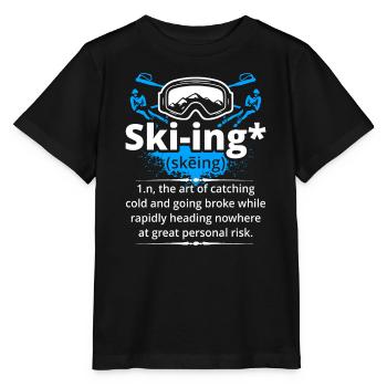 Skiing Definition - Stanley/Stella MINI CREATOR Kids’ T-Shirt - black - Front - Mikhail (115cm)