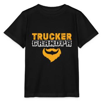 trucker opa spruch - Stanley/Stella Kinder T-Shirt MINI CREATOR  - Schwarz - Vorne - Mikhail (115cm)