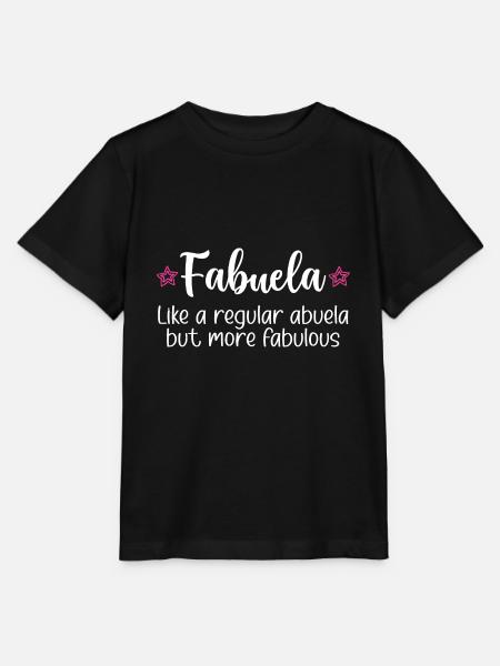 Fabuela Fabelhafte Abuela Spanische Oma - Stanley/Stella Kinder T-Shirt MINI CREATOR  - Schwarz