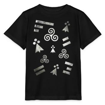 Breizh Bretagne Blanc 2 - T-shirt bio MINI CREATOR Stanley/Stella Enfant - noir - Devant - Mikhail (115cm)