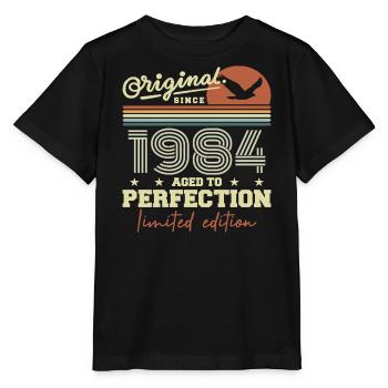 Original 1984 Geburtstagsgeschenk 1984 Retro 1984 - Stanley/Stella Kinder T-Shirt MINI CREATOR  - Schwarz - Vorne - Mikhail (115cm)