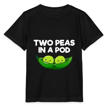 Two peas in a pod Paare Eltern Zwillinge Freunde - Stanley/Stella Kinder T-Shirt MINI CREATOR  - Schwarz - Vorne - Mikhail (115cm)