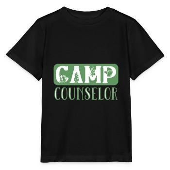 Zeltlager Leiter Sommercamp - Stanley/Stella Kinder T-Shirt MINI CREATOR  - Schwarz - Vorne - Mikhail (115cm)