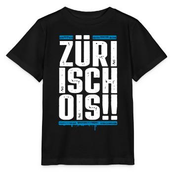 Züri isch ois - Zürich - Züri Regiert - Stanley/Stella Kinder T-Shirt MINI CREATOR  - Schwarz - Vorne - Mikhail (115cm)