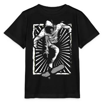 Skateboard | Skate | Skater | Patinage - T-shirt bio MINI CREATOR Stanley/Stella Enfant - noir - Devant - Mikhail (115cm)