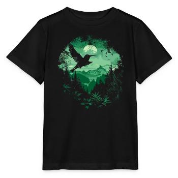 colibri, oiseau, la nature, animaux, nature sauvage, nectar - T-shirt bio MINI CREATOR Stanley/Stella Enfant - noir - Devant - Mikhail (115cm)