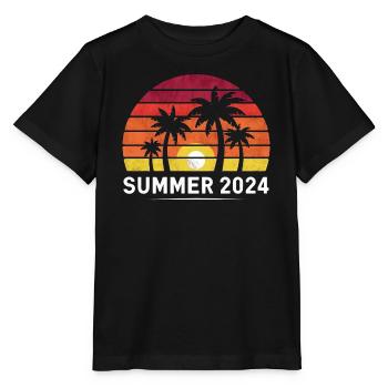 Summer 2024 Vintage Sunset - Stanley/Stella Kinder T-Shirt MINI CREATOR  - Schwarz - Vorne - Mikhail (115cm)