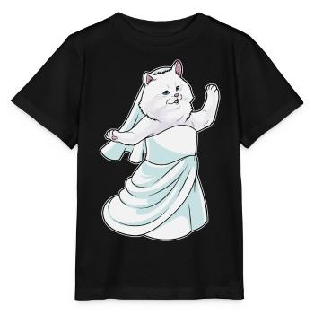 Robe de mariée perse chat de mariée - T-shirt bio MINI CREATOR Stanley/Stella Enfant - noir - Devant - Mikhail (115cm)