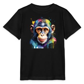 Singe Couleur Puanteur Cool Cool - T-shirt bio MINI CREATOR Stanley/Stella Enfant - noir - Devant - Mikhail (115cm)