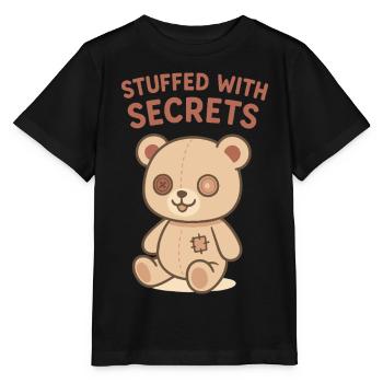 Gefüllt mit Geheimnissen Bär - Stanley/Stella Kinder T-Shirt MINI CREATOR  - Schwarz - Vorne - Mikhail (115cm)