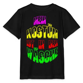 Mein Kostüm ist in der Wäsche Faschingsoutfit - Stanley/Stella Kinder T-Shirt MINI CREATOR  - Schwarz - Vorne - Mikhail (115cm)