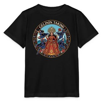 Brautkönigin mit Tänzern - Stanley/Stella Kinder T-Shirt MINI CREATOR  - Schwarz - Vorne - Mikhail (115cm)