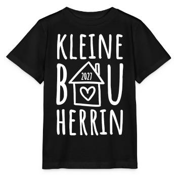 Kleine Bauherrin 2027 - Stanley/Stella Kinder T-Shirt MINI CREATOR  - Schwarz - Vorne - Mikhail (115cm)