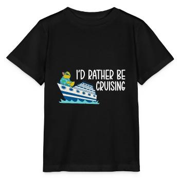 Bateau de croisière - T-shirt bio MINI CREATOR Stanley/Stella Enfant - noir - Devant - Mikhail (115cm)
