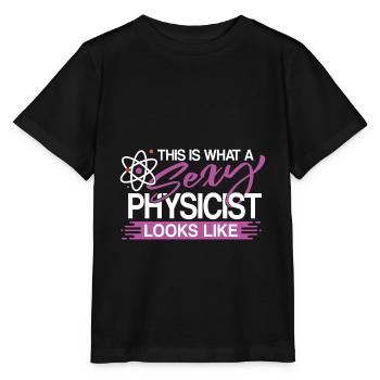 Physicist - Stanley/Stella MINI CREATOR Kids’ T-Shirt - black - Front - Mikhail (115cm)