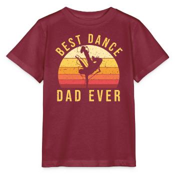 Father-in-law| dancer - Stanley/Stella MINI CREATOR Kids’ T-Shirt - burgundy - Front - Kain (125cm)