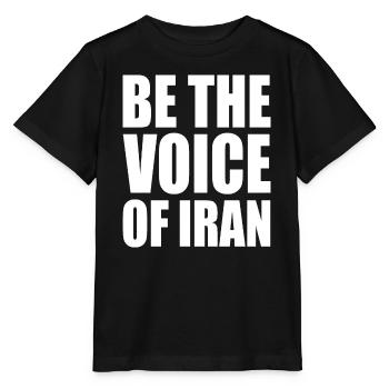 Be the voice of iran - Stanley/Stella MINI CREATOR Kids’ T-Shirt - black - Front - Mikhail (115cm)