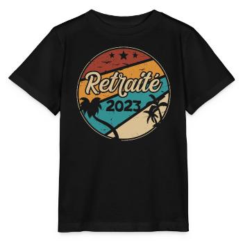 Retired 2023 Original Vintage Retirement Humor - Stanley/Stella Kinder T-Shirt MINI CREATOR  - Schwarz - Vorne - Mikhail (115cm)