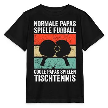 Table Tennis Dad Table Tennis Dad Gift - Stanley/Stella MINI CREATOR Kids’ T-Shirt - black - Front - Mikhail (115cm)