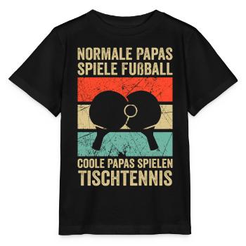 Table Tennis Dad Table Tennis Dad Gift - Stanley/Stella MINI CREATOR Kids’ T-Shirt - black - Front - Mikhail (115cm)