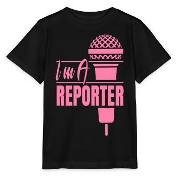 Ich bin Reporter Medien Korrespondent Journalist - Stanley/Stella Kinder T-Shirt MINI CREATOR  - Schwarz - Vorne - Mikhail (115cm)
