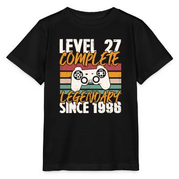 Geburtstagsgeschenk, Level 27 Complete 1996 - Stanley/Stella Kinder T-Shirt MINI CREATOR  - Schwarz - Vorne - Mikhail (115cm)